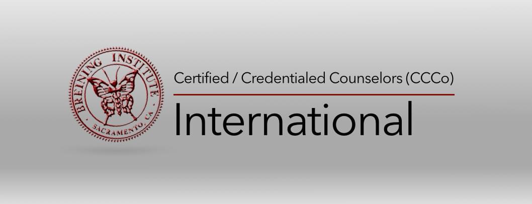 Breining institute Credential Verification certified credentialed counselors ccco